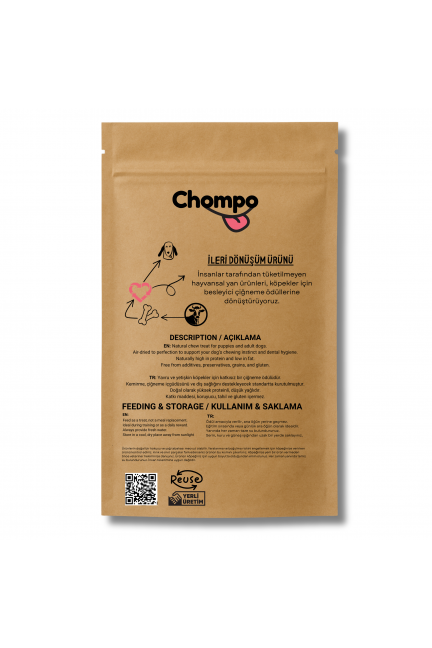 CHOMPO KURUTULMUŞ CİĞER KÜPLERİ KÖPEK ÖDÜLÜ 100 GR
